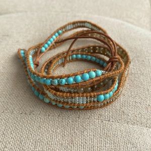 Lizou beaded wrap bracelet